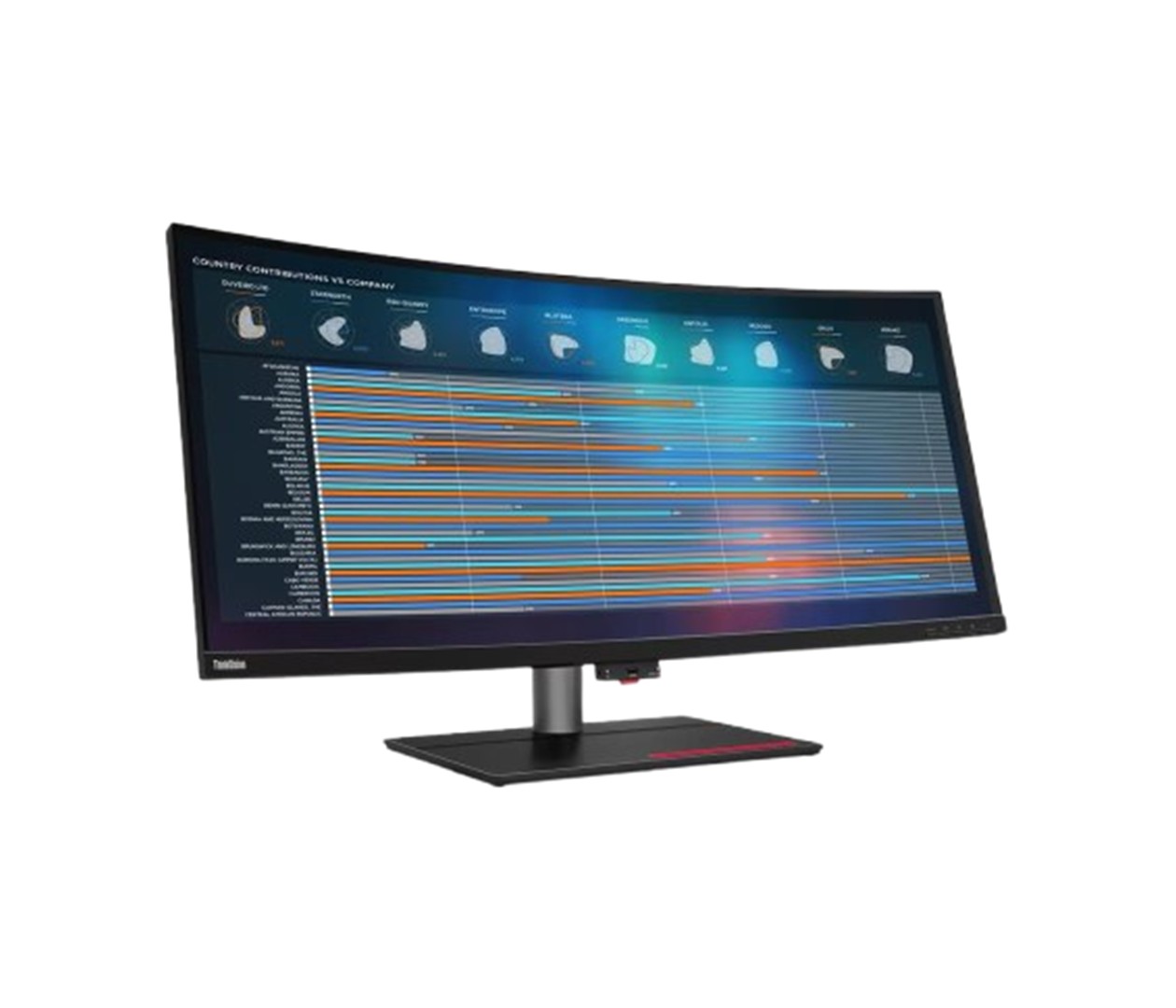 Monitor Lenovo Curved ThinkVision P40w-20 (62C1GAT6EU) - Görsel 2