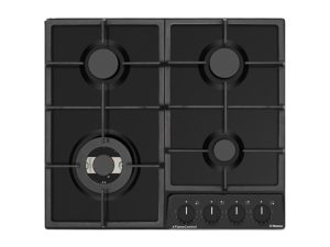 Hansa Hob gas, 59cm, cast-iron, black (BHGS61130)