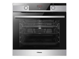 Hansa electric oven, 60sm, 77L, A, grill, easy cleaning enamel, displ, inox (BOEI684620)
