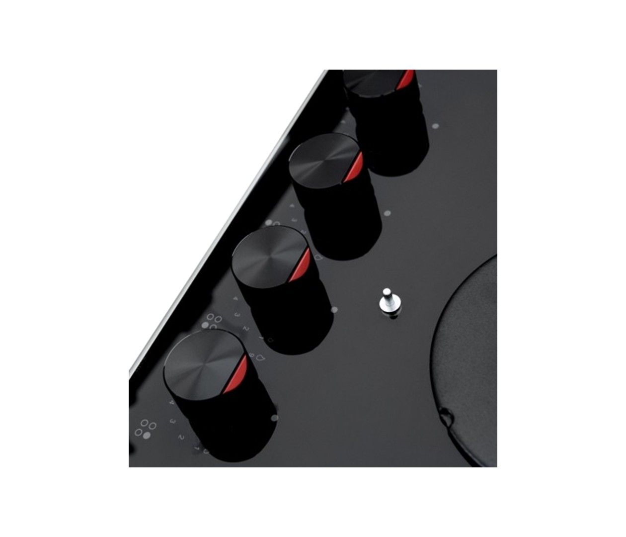 Hob Hansa gas, 59cm, cast-iron, black (BHKS610505) - Şəkil 2