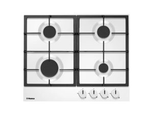 Hob Hansa gas, 60cm, cast-iron, white (BHGW630502)